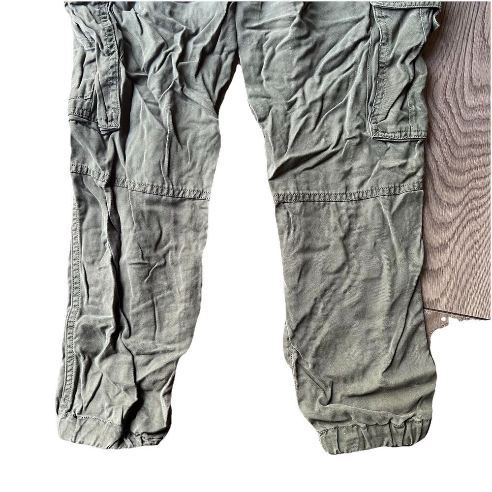 Lucky Brand Olive Green Cargo Utility Jogger Pants 100% Tencel Women's 27 - Picture 5 of 8